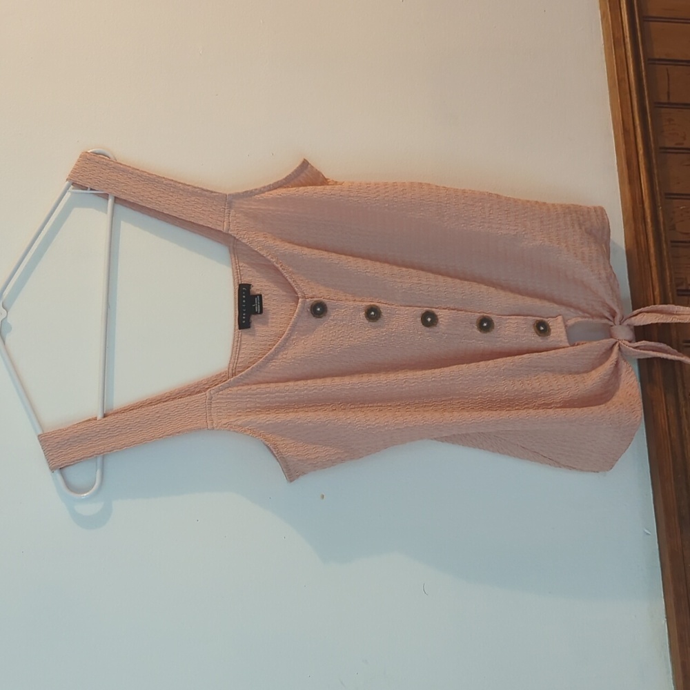 Sanctuary Peach Textured Top Size L